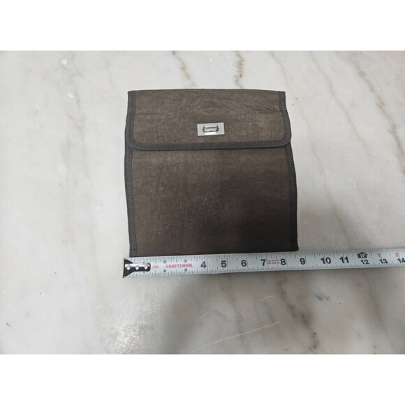 NWT Joann Marie Women's Black Leather Crossbody Wallet Organizer Macro Bag - Picture 6 of 10